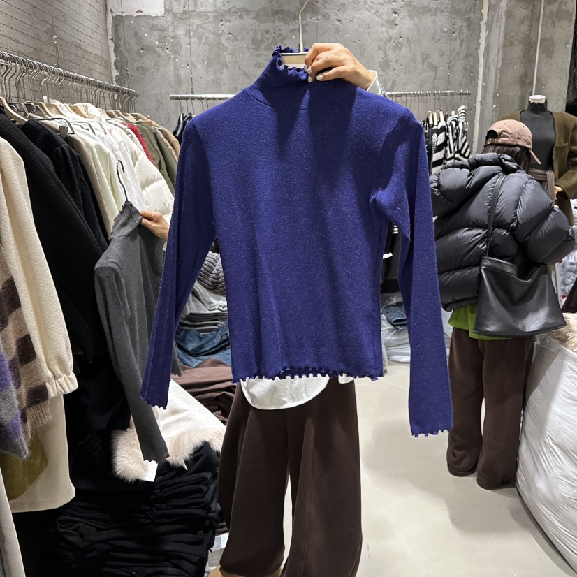 JUNI東大門㊣直郵女士新品休閑推薦人氣25秋冬長袖T恤安哥拉my juni長袖T恤圖色2