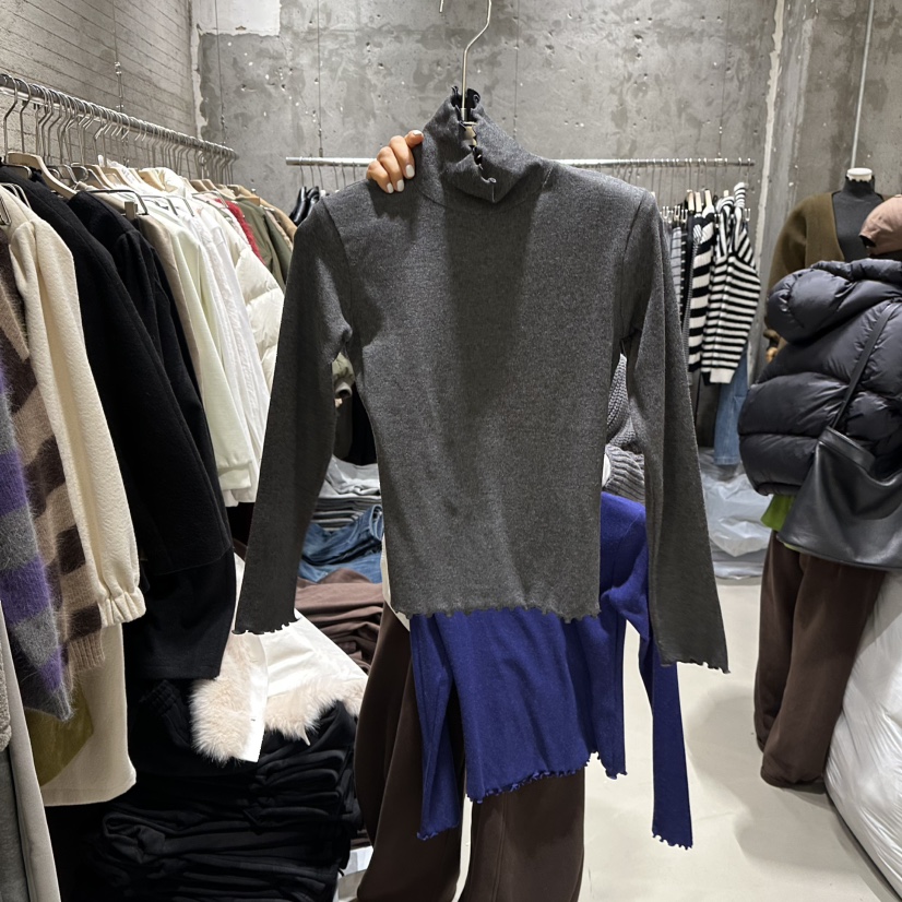 JUNI東大門㊣直郵女士新品休閑推薦人氣25秋冬長袖T恤安哥拉my juni長袖T恤圖色3