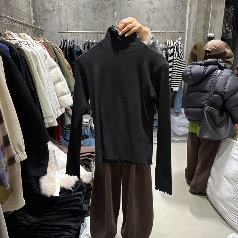 JUNI東大門㊣直郵女士新品休閑推薦人氣25秋冬長袖T恤安哥拉my juni長袖T恤圖色4