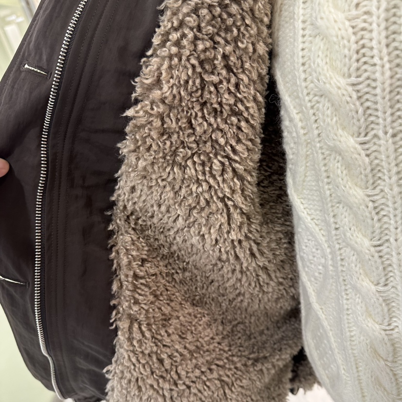 RE STOCK韓國直郵㊣女裝新款職業熱賣真品人氣推薦短款棉服絨RE STOCK短款棉服