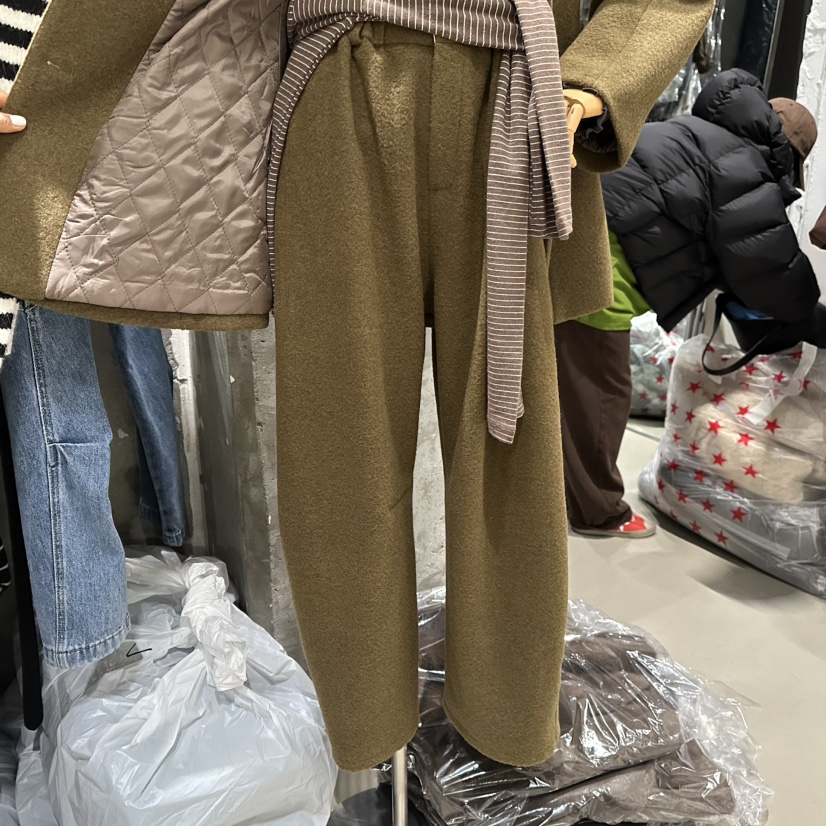 JUNI韓國直郵㊣女士新款時尚職業熱賣休閑25秋冬推薦休閑褲my juni休閑褲圖色2