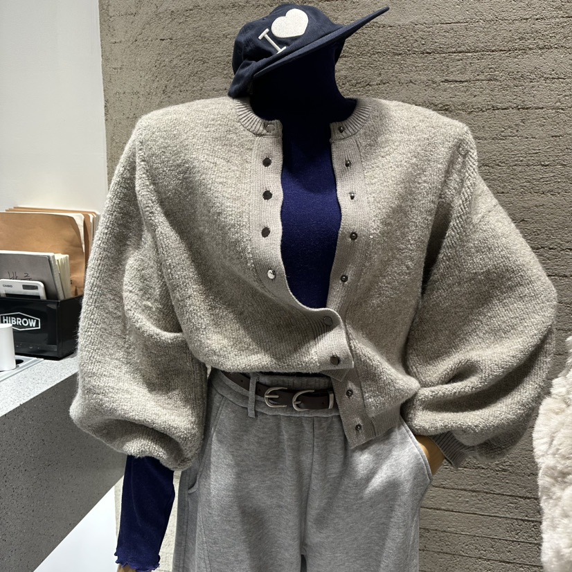 JUNI東大門㊣實拍女士新品時尚真品職業休閑25秋冬推薦針織衫my juni針織衫圖色1