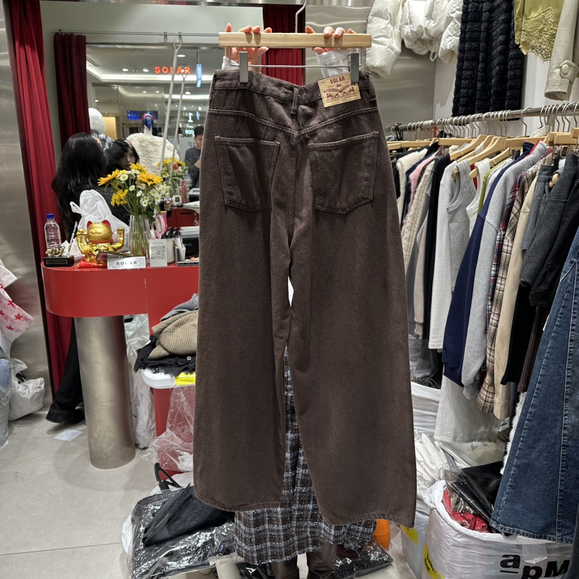 SOLAR東大門㊣代購女士新款真品休閑人氣熱賣時尚25秋冬牛仔褲SOLAR牛仔褲