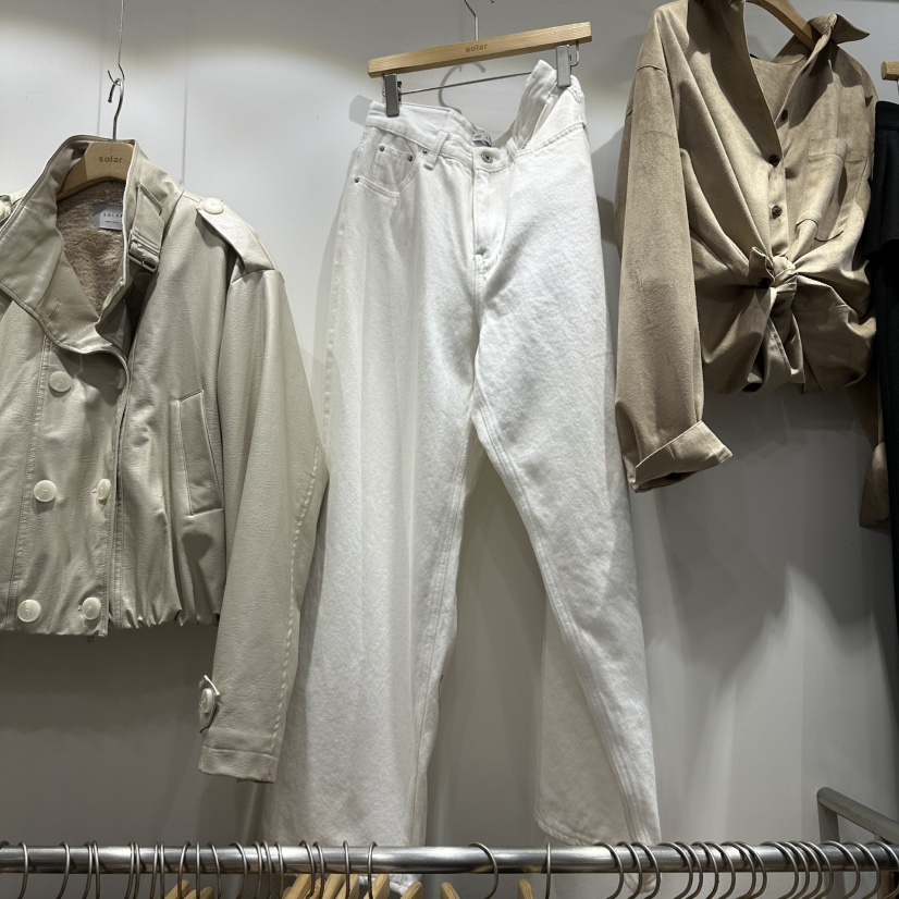 SOLAR東大門㊣代購女士新款真品休閑人氣熱賣時尚25秋冬牛仔褲SOLAR牛仔褲圖色1