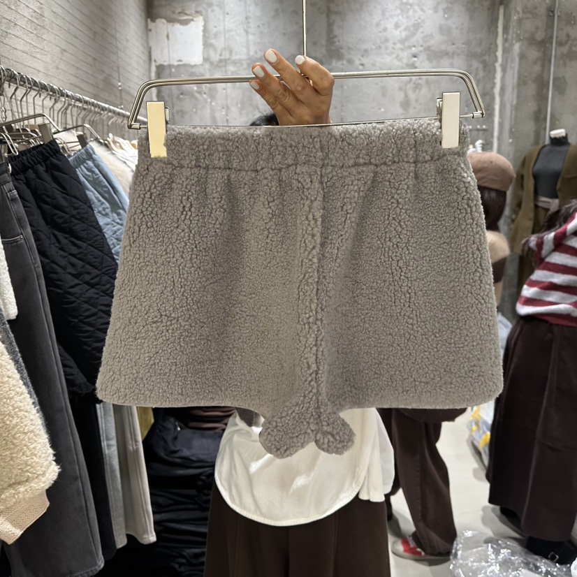 JUNI東大門㊣直郵女士新品推薦休閑職業時尚真品25秋冬短褲羊毛my juni短褲