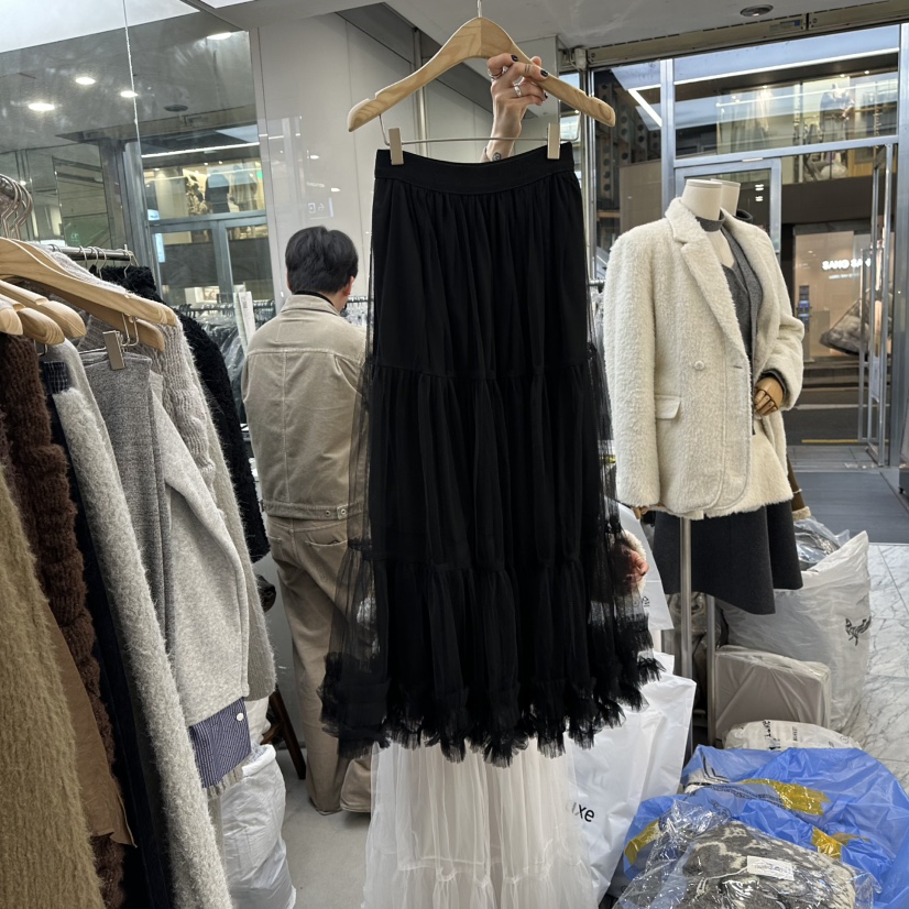 FOUNDATION韓國代購㊣女裝新款熱賣25秋冬職業真品時尚長裙FOUNDATION長裙圖色2