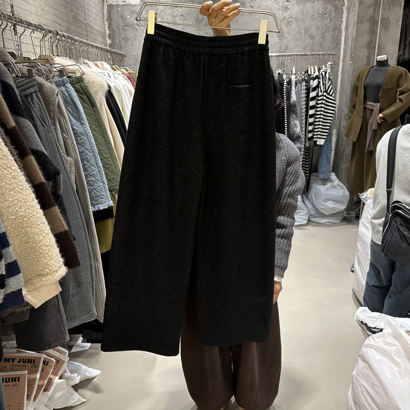JUNI東大門㊣代購女裝新款25秋冬推薦真品人氣休閑休閑褲加絨my juni休閑褲