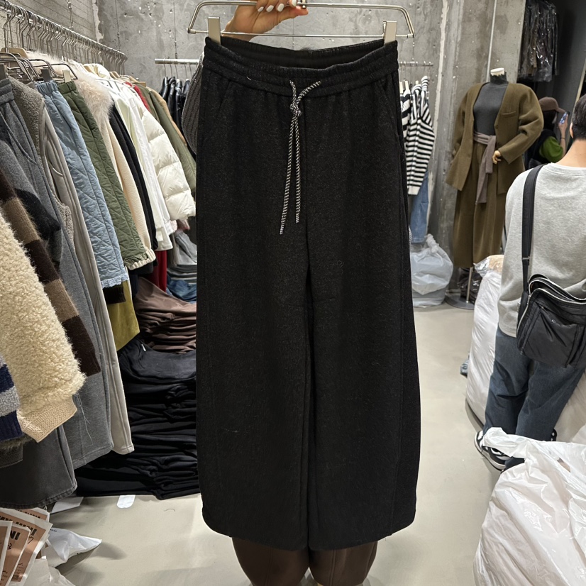 JUNI東大門㊣代購女裝新款25秋冬推薦真品人氣休閑休閑褲加絨my juni休閑褲圖色2