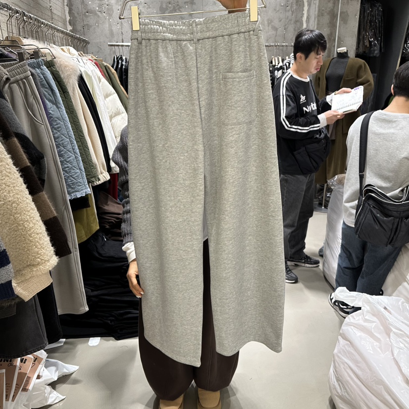 JUNI韓國代購㊣女士新品職業25秋冬推薦人氣熱賣休閑褲加絨my juni休閑褲