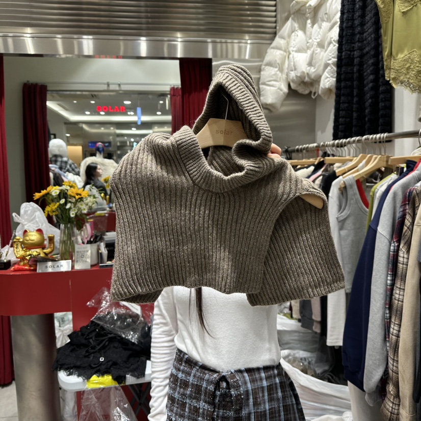 SOLAR東大門㊣代購女裝新品職業25秋冬真品熱賣推薦圍巾披肩SOLAR圍巾/披肩圖色2