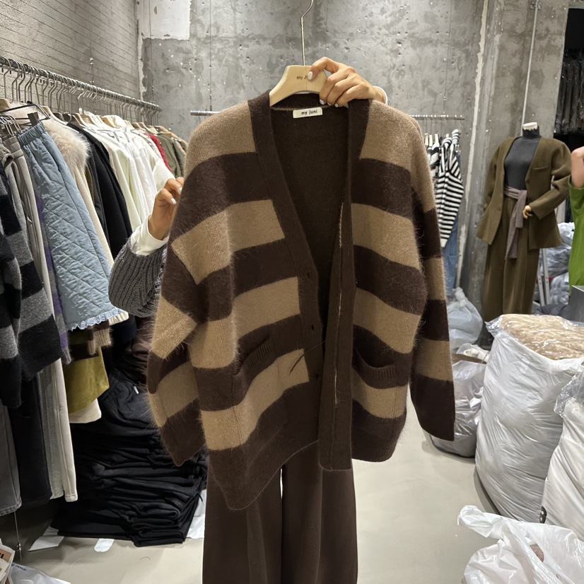 JUNI東大門㊣實拍女士新款熱賣人氣休閑25秋冬時尚推薦針織衫my juni針織衫圖色3