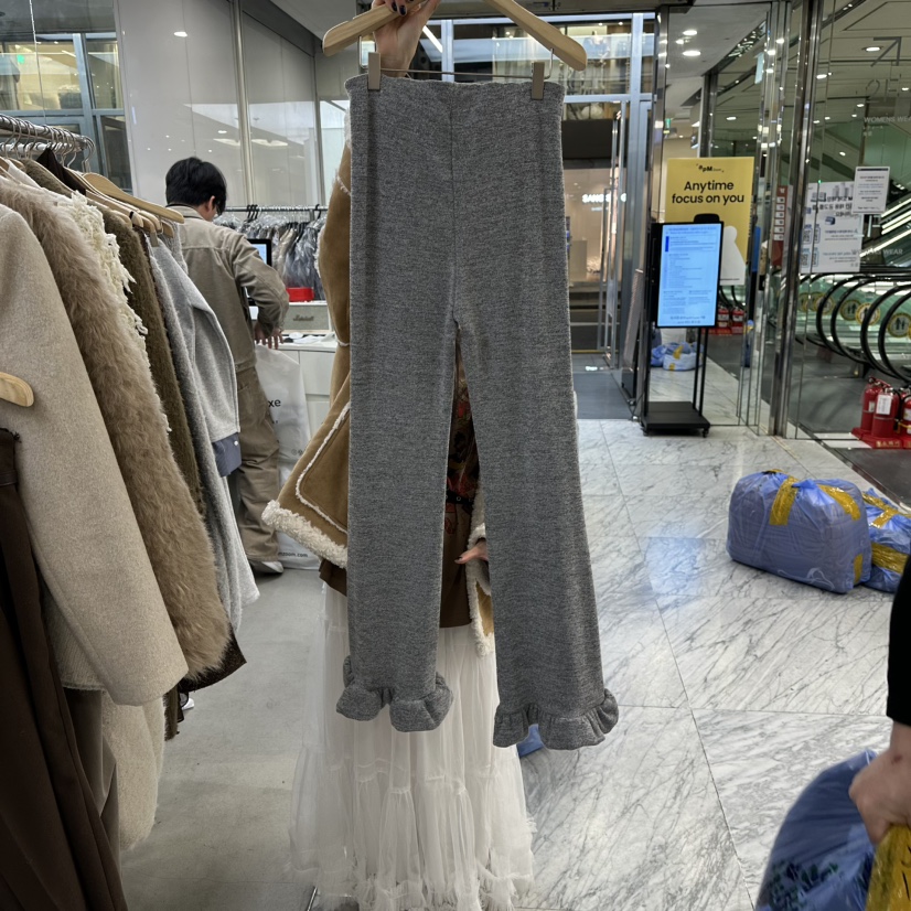 FOUNDATION東大門㊣實拍女士新款25秋冬人氣時尚休閑褲緊身褲FOUNDATION休閑褲