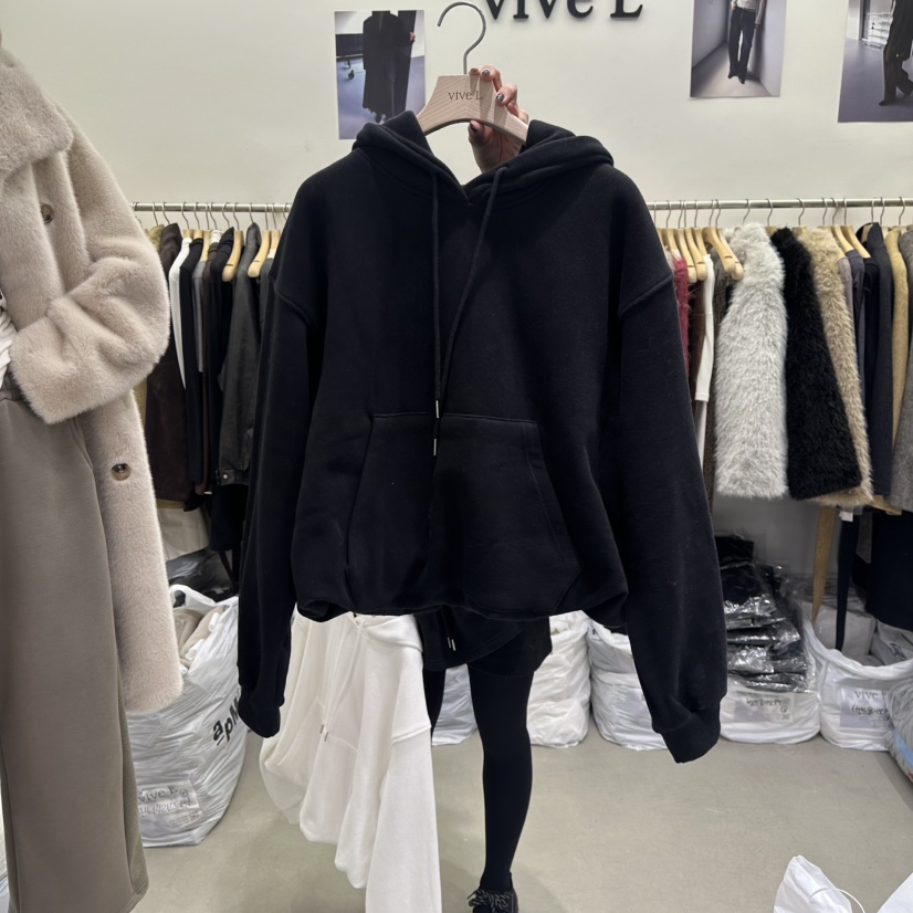 VIVEL東大門㊣實拍女士新品真品25秋冬人氣熱賣時尚衛衣加絨VIVEL衛衣圖色2