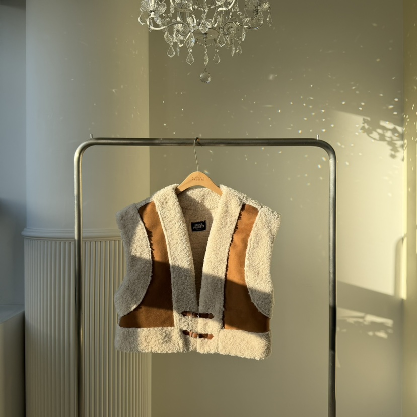 PALETTE-Q東大門㊣代購女裝新款熱賣職業推薦25秋冬真品馬甲PALETTE馬甲圖色1