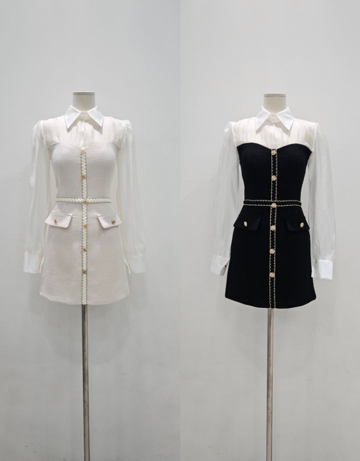 HIGH HEELS韓國直郵㊣女士新款25秋冬時尚推薦職業熱賣連衣裙HIGH HEELS連衣裙