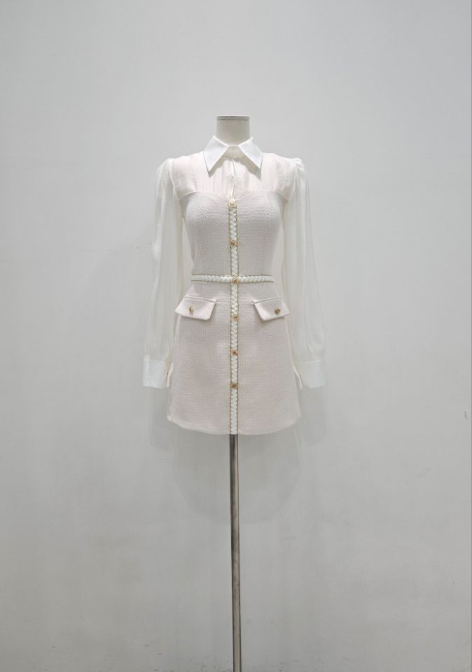 HIGH HEELS韓國直郵㊣女士新款25秋冬時尚推薦職業熱賣連衣裙HIGH HEELS連衣裙圖色1