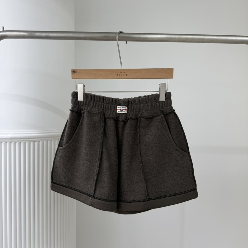 PALETTE-Q東大門㊣代購女士新款25秋冬推薦職業人氣短褲羊毛PALETTE短褲圖色2
