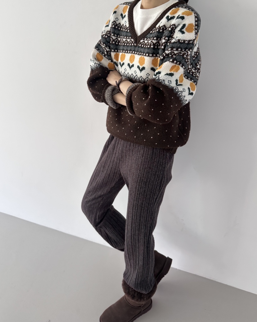 HOWDY東大門㊣實拍女士新款職業25秋冬熱賣推薦休閑時尚針織衫howdy針織衫