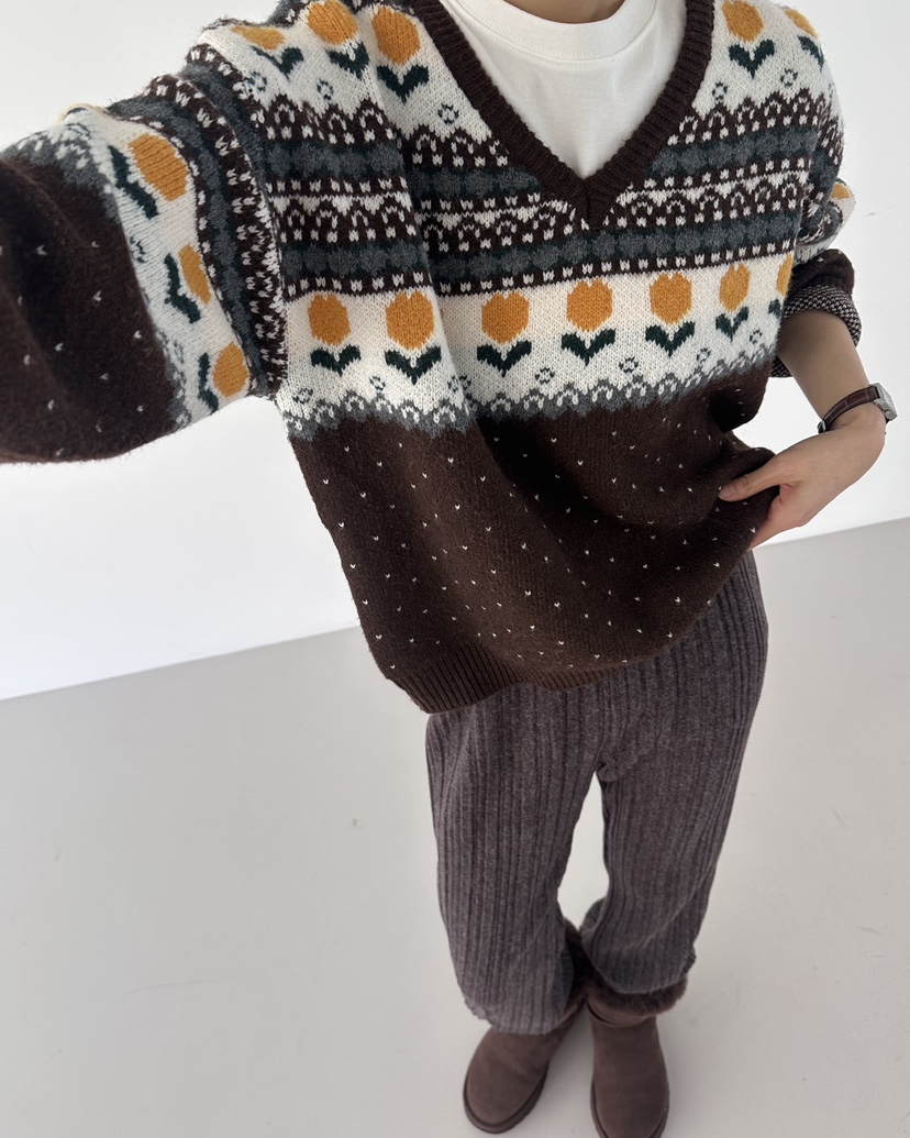 HOWDY東大門㊣實拍女士新款職業25秋冬熱賣推薦休閑時尚針織衫howdy針織衫