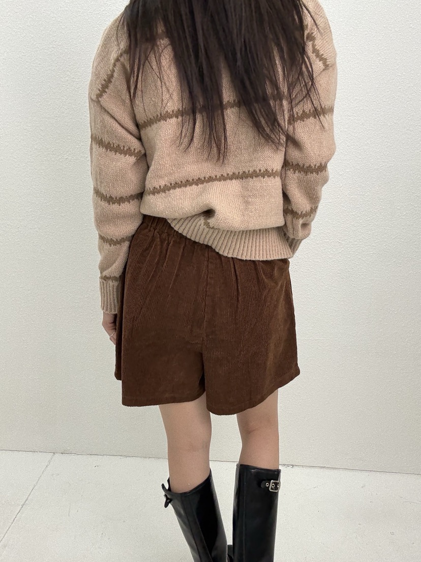 JMIND韓國代購㊣女裝新品時尚推薦人氣休閑熱賣真品短褲燈芯絨JMIND短褲