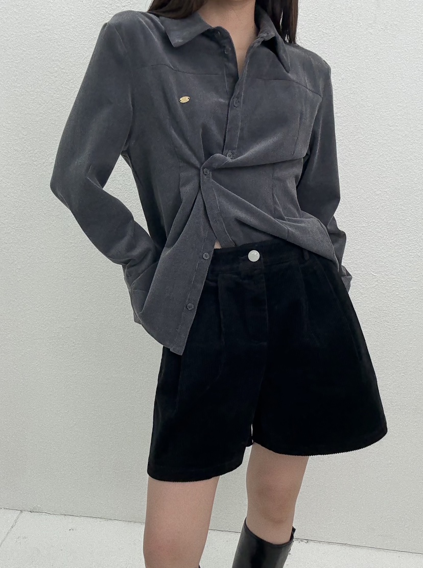 JMIND韓國代購㊣女裝新品時尚推薦人氣休閑熱賣真品短褲燈芯絨JMIND短褲