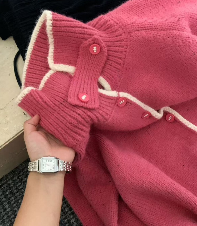 OLA韓國代購㊣女裝新品25秋冬熱賣時尚休閑職業真品人氣針織衫mellor/OLA針織衫