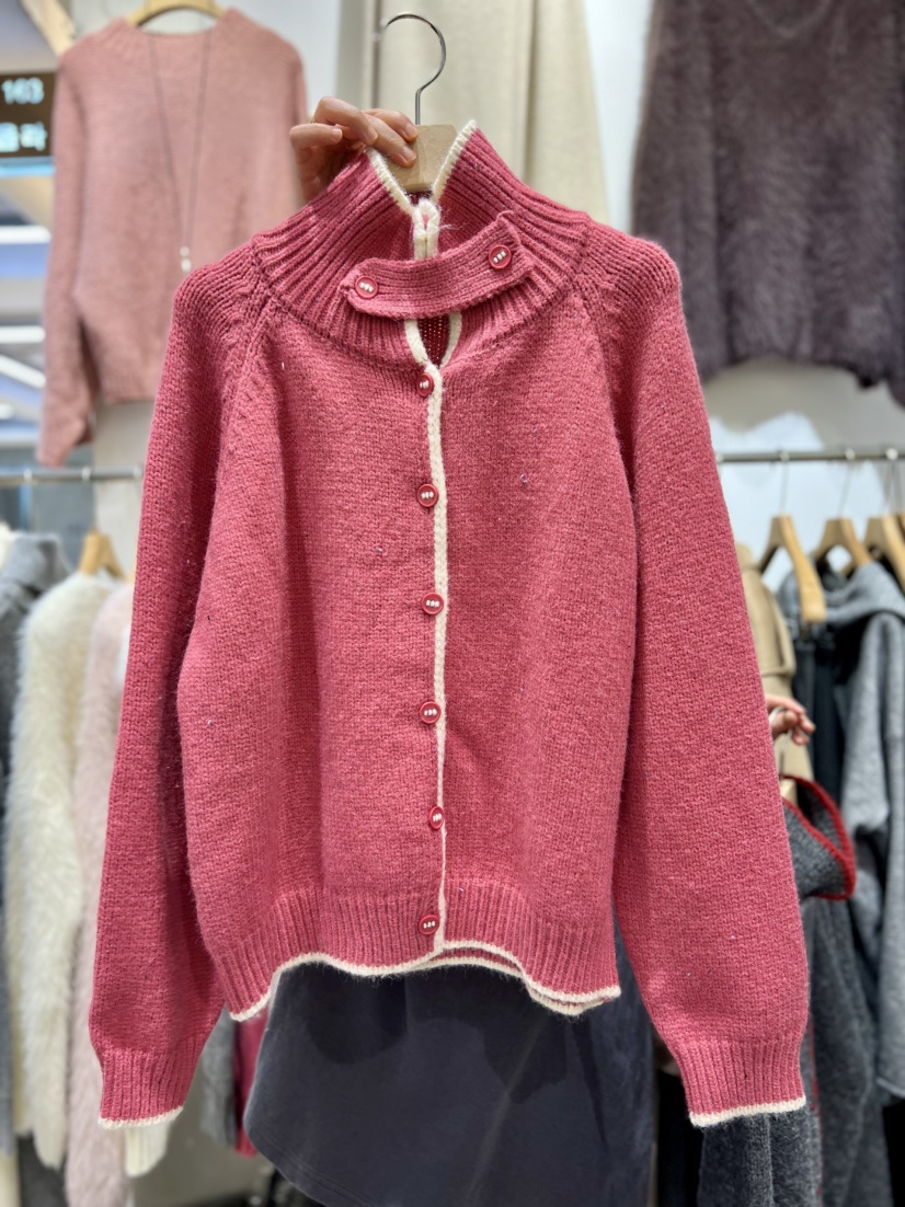 OLA韓國代購㊣女裝新品25秋冬熱賣時尚休閑職業真品人氣針織衫mellor/OLA針織衫圖色2