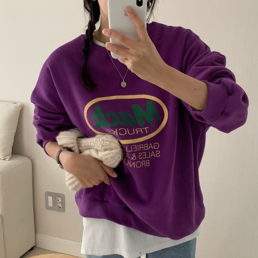 HELLO JINI韓國代購㊣女士新品真品人氣時尚職業休閑推薦衛衣HELLO JINI衛衣