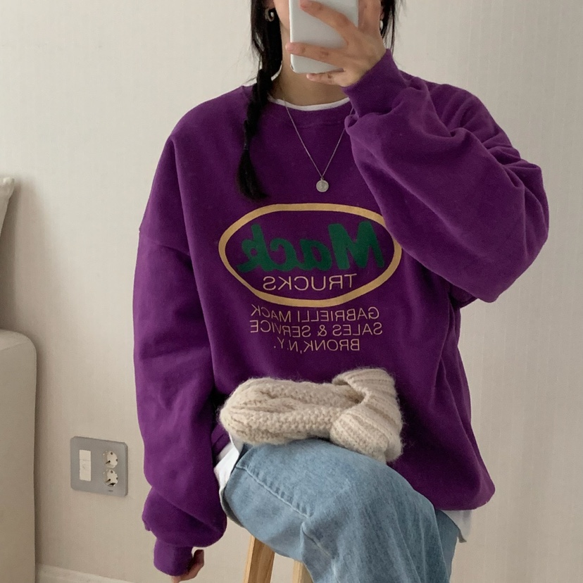 HELLO JINI韓國代購㊣女士新品真品人氣時尚職業休閑推薦衛衣HELLO JINI衛衣