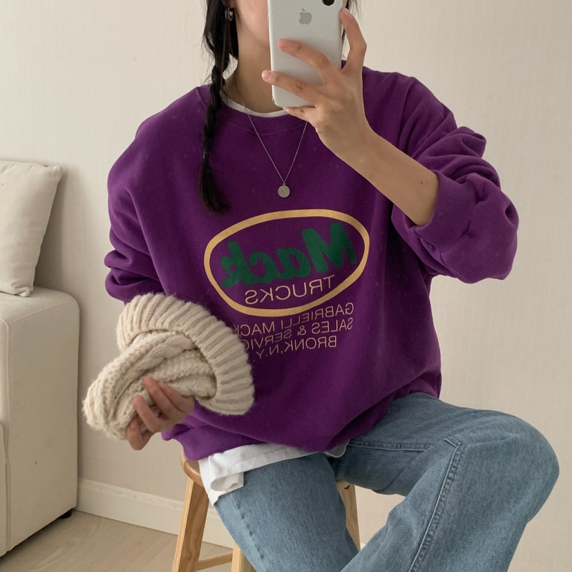 HELLO JINI韓國代購㊣女士新品真品人氣時尚職業休閑推薦衛衣HELLO JINI衛衣