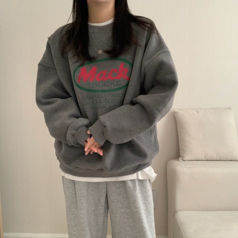 HELLO JINI韓國代購㊣女士新品真品人氣時尚職業休閑推薦衛衣HELLO JINI衛衣圖色2