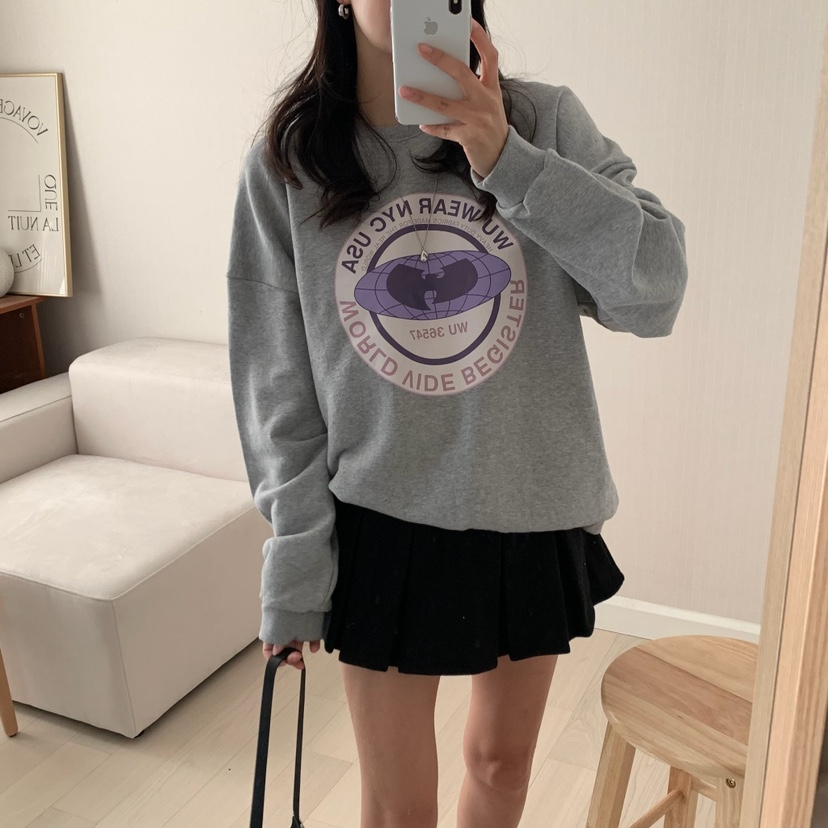 HELLO JINI東大門㊣實拍女士新品推薦職業熱賣時尚25秋冬衛衣HELLO JINI衛衣