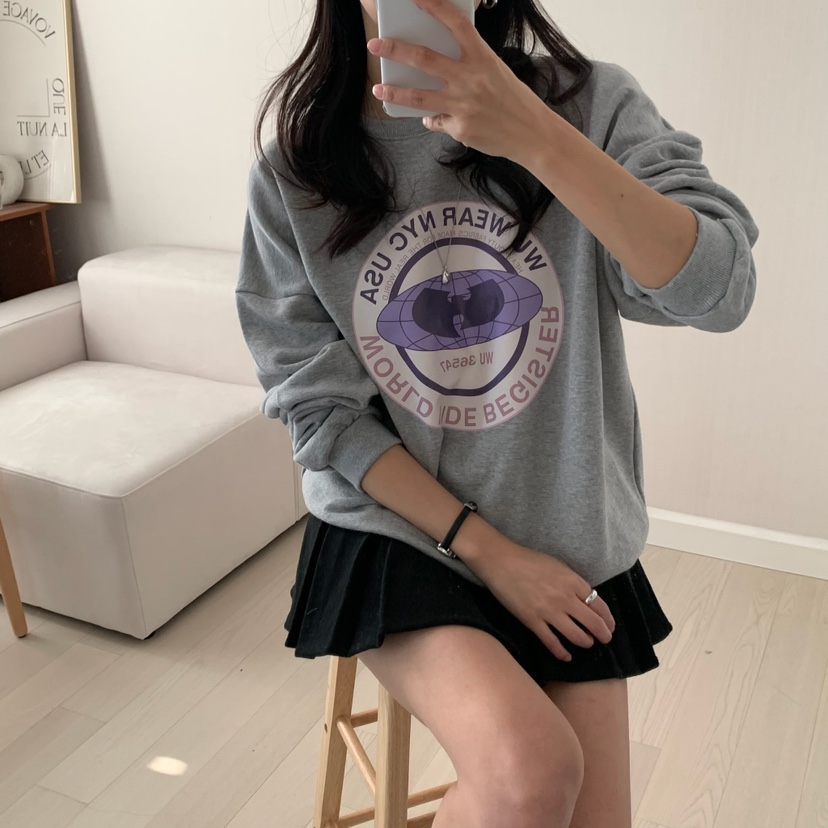 HELLO JINI東大門㊣實拍女士新品推薦職業熱賣時尚25秋冬衛衣HELLO JINI衛衣