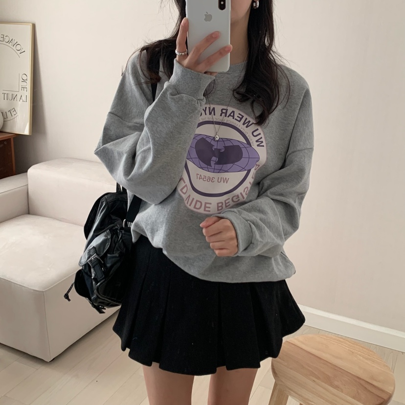 HELLO JINI東大門㊣實拍女士新品推薦職業熱賣時尚25秋冬衛衣HELLO JINI衛衣