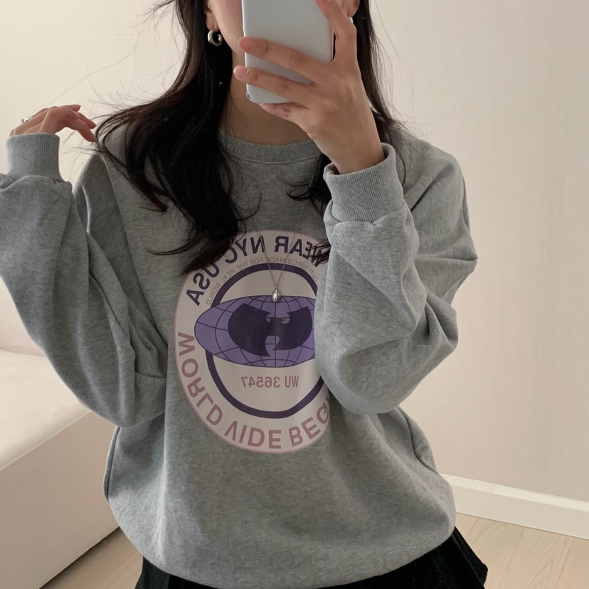 HELLO JINI東大門㊣實拍女士新品推薦職業熱賣時尚25秋冬衛衣HELLO JINI衛衣