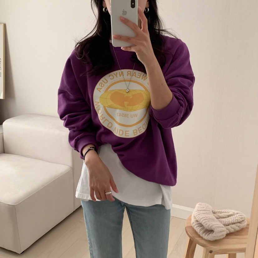 HELLO JINI東大門㊣實拍女士新品推薦職業熱賣時尚25秋冬衛衣HELLO JINI衛衣