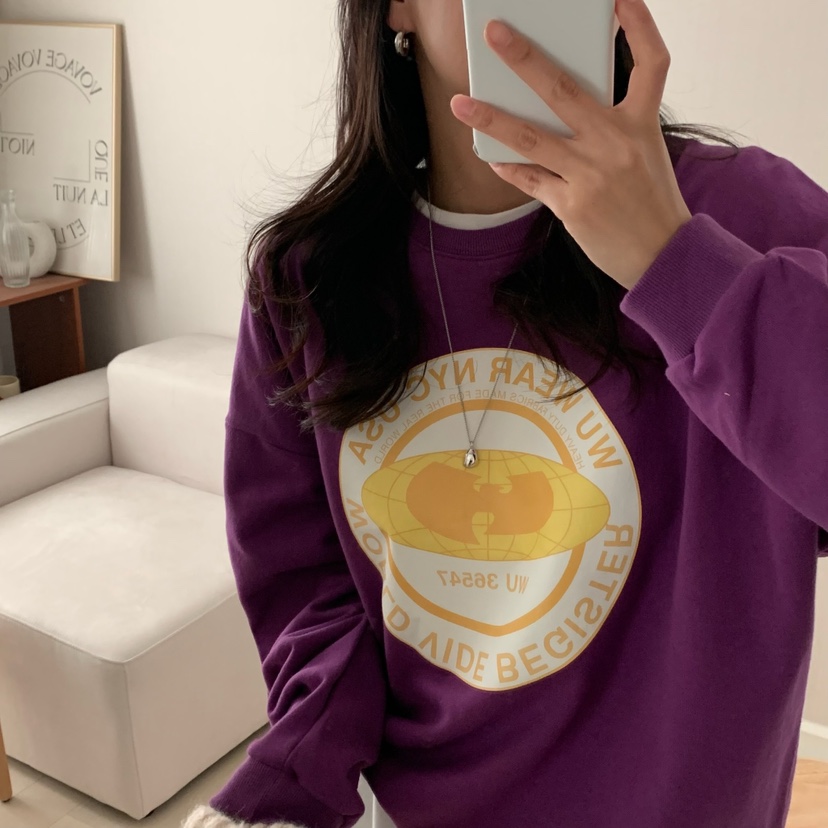 HELLO JINI東大門㊣實拍女士新品推薦職業熱賣時尚25秋冬衛衣HELLO JINI衛衣