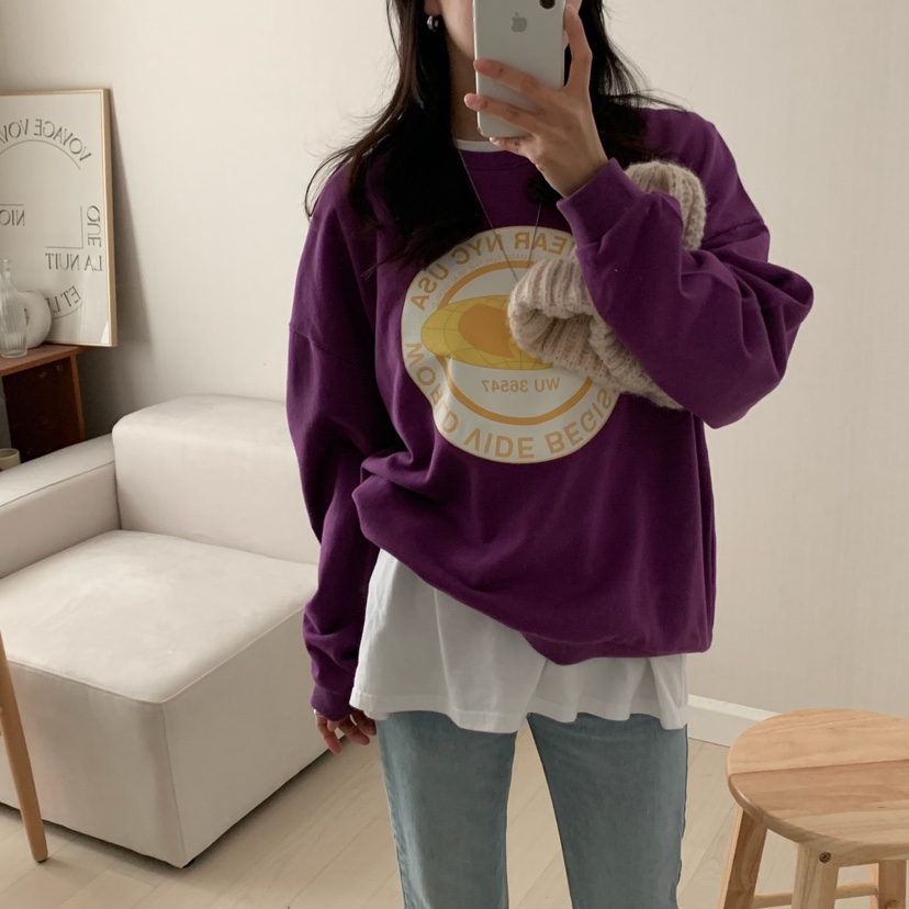 HELLO JINI東大門㊣實拍女士新品推薦職業熱賣時尚25秋冬衛衣HELLO JINI衛衣