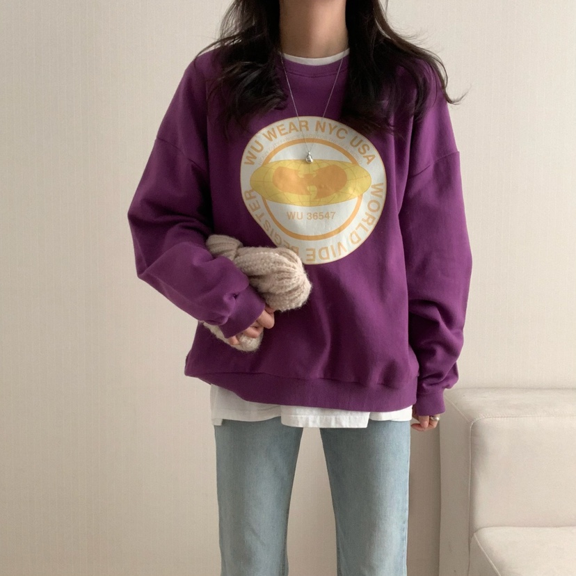 HELLO JINI東大門㊣實拍女士新品推薦職業熱賣時尚25秋冬衛衣HELLO JINI衛衣