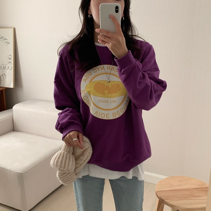 HELLO JINI東大門㊣實拍女士新品推薦職業熱賣時尚25秋冬衛衣HELLO JINI衛衣