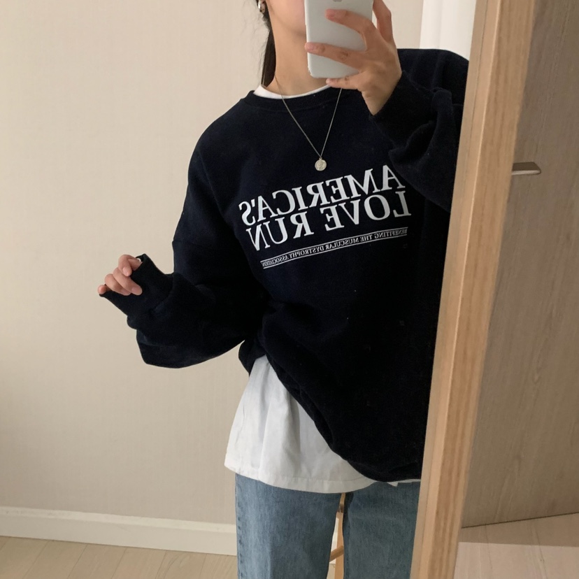 HELLO JINI韓國代購㊣女裝新品真品熱賣25秋冬推薦休閑衛衣HELLO JINI衛衣