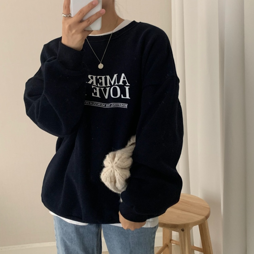 HELLO JINI韓國代購㊣女裝新品真品熱賣25秋冬推薦休閑衛衣HELLO JINI衛衣