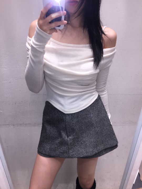 mars韓國代購㊣女裝新款真品25秋冬休閑職業熱賣長袖T恤假兩件mars長袖T恤