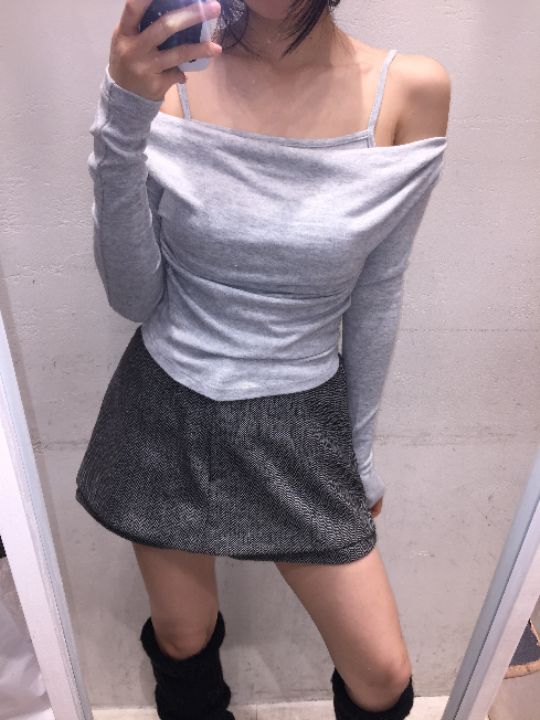 mars韓國代購㊣女裝新款真品25秋冬休閑職業熱賣長袖T恤假兩件mars長袖T恤