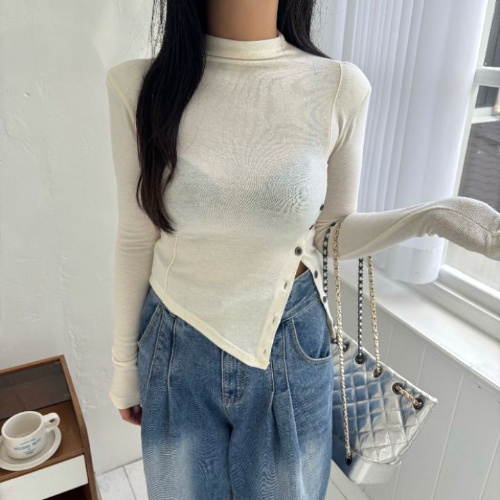 mars東大門㊣代購女裝新款熱賣25秋冬休閑推薦真品時尚長袖T恤mars長袖T恤