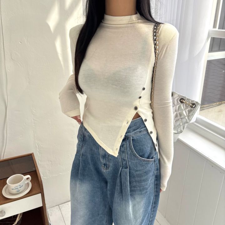 mars東大門㊣代購女裝新款熱賣25秋冬休閑推薦真品時尚長袖T恤mars長袖T恤