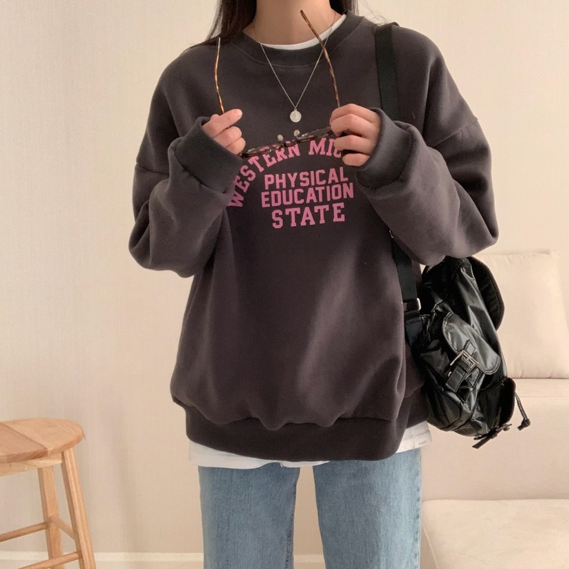 HELLO JINI東大門㊣實拍女裝新款休閑時尚25秋冬職業推薦衛衣HELLO JINI衛衣