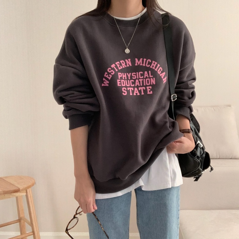 HELLO JINI東大門㊣實拍女裝新款休閑時尚25秋冬職業推薦衛衣HELLO JINI衛衣