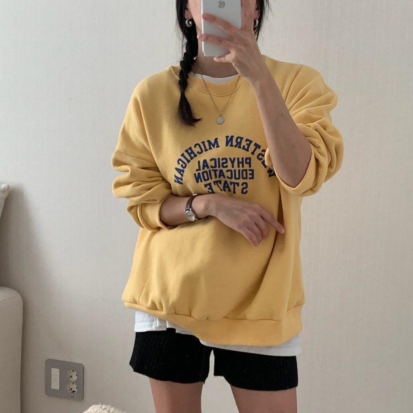 HELLO JINI東大門㊣實拍女裝新款休閑時尚25秋冬職業推薦衛衣HELLO JINI衛衣