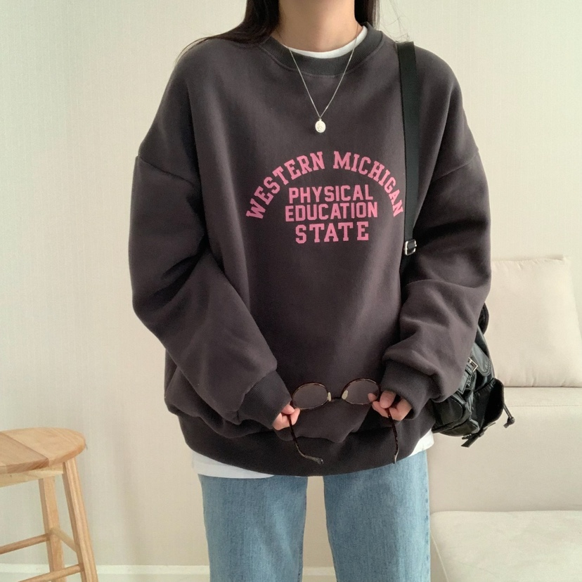 HELLO JINI東大門㊣實拍女裝新款休閑時尚25秋冬職業推薦衛衣HELLO JINI衛衣圖色1